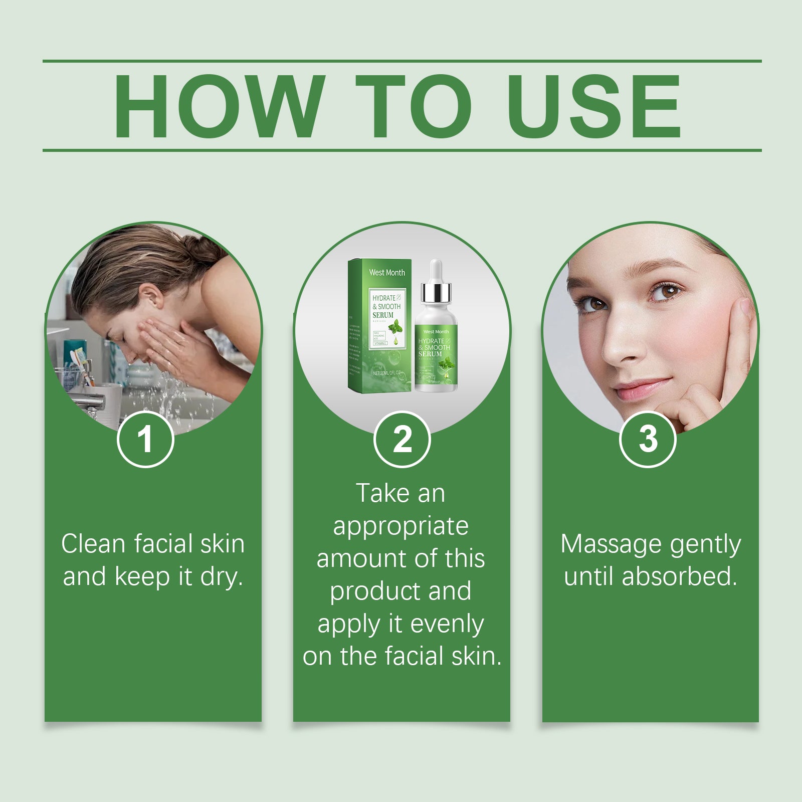 West&Month  Hydrating Serum With Hyaluronic Acid, Facial Skin Hydrating, Brightening And Firming Serum - 5 - CJ