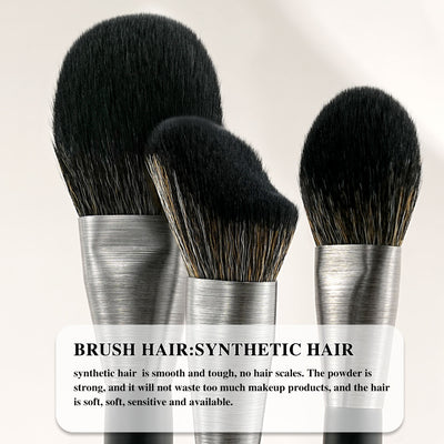High - quality Makeup Brushes With Wooden Handles, Premium Natural 10pcs Makeup Brushes. - 5 - CJ