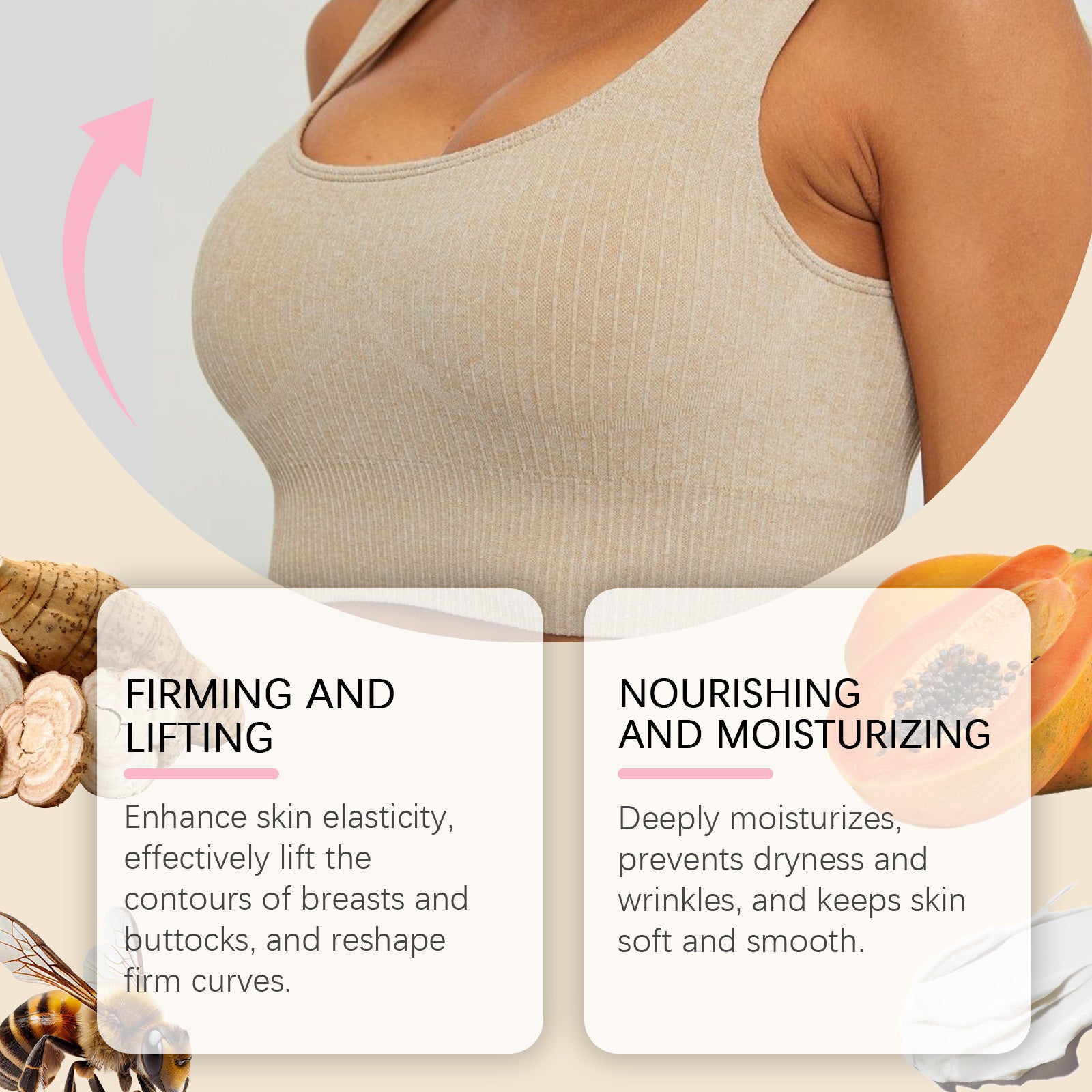 West&Month Breast Care Cream Firming And Moisturizing Breast Skin Body Care Massage Cream - 5 - CJ