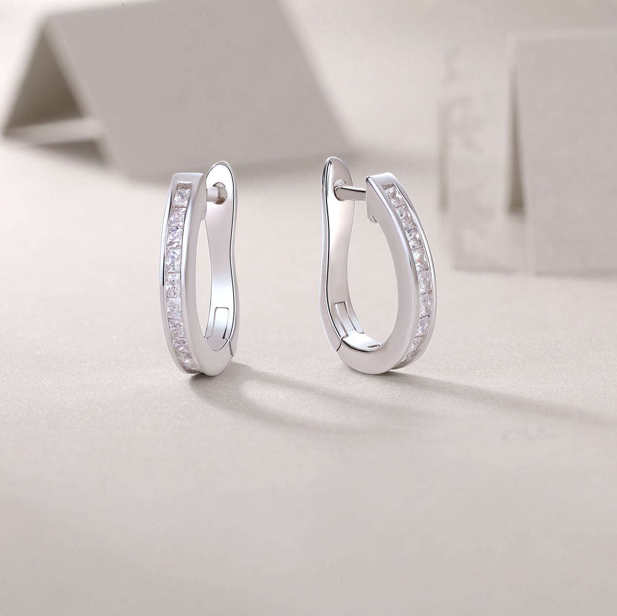 1Touch Tenderness - Fashionable And Luxurious Diamond Jewelry Earrings Set With Moissanite S925 Sterling Silver And Platinum - plated Stud Earrings Prohibit TikTok sales - 5 - cjdropshipping