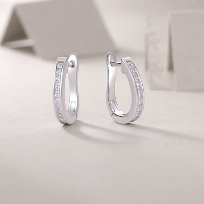1Touch Tenderness - Fashionable And Luxurious Diamond Jewelry Earrings Set With Moissanite S925 Sterling Silver And Platinum - plated Stud Earrings Prohibit TikTok sales - 5 - cjdropshipping