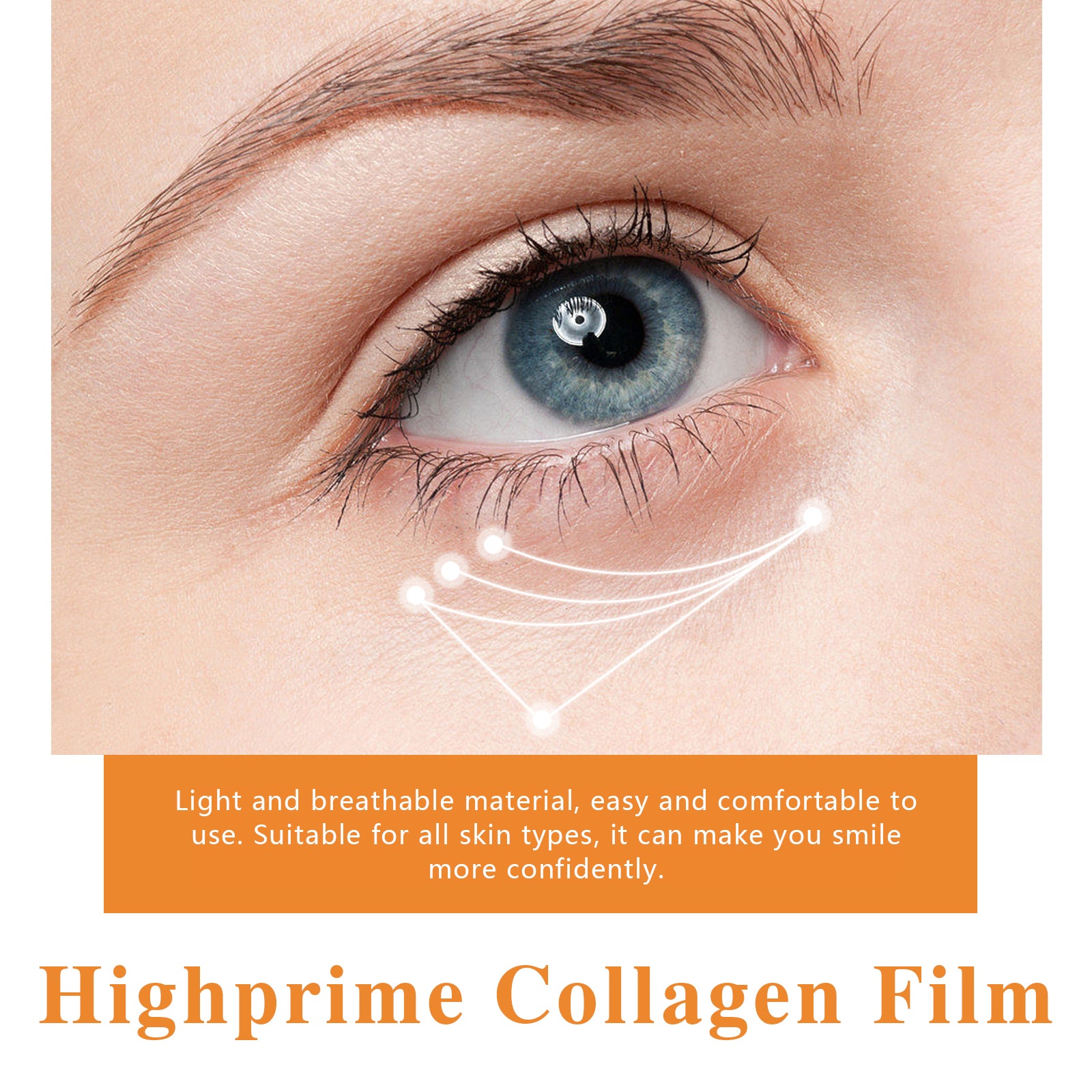 OUHOE Highprime Collagen Film, Desalination Eye Fine Lines Crow's Feet Deep Black Rim Of The Eye Moist Firming Skin - 5 - CJ