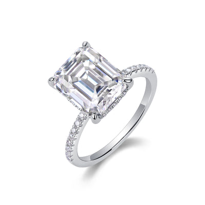 1Iridescence City - Fashionable Diamond Jewelry Set With Moissanite S925 Sterling Silver And Platinum Diamond Ring Prohibit TikTok sales - 5 - CJ
