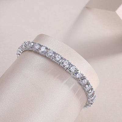 1Gravitation Luxury Fashion Mossan Diamond S925 Silver Bracelet Prohibit Tk Sales - 5 - CJ