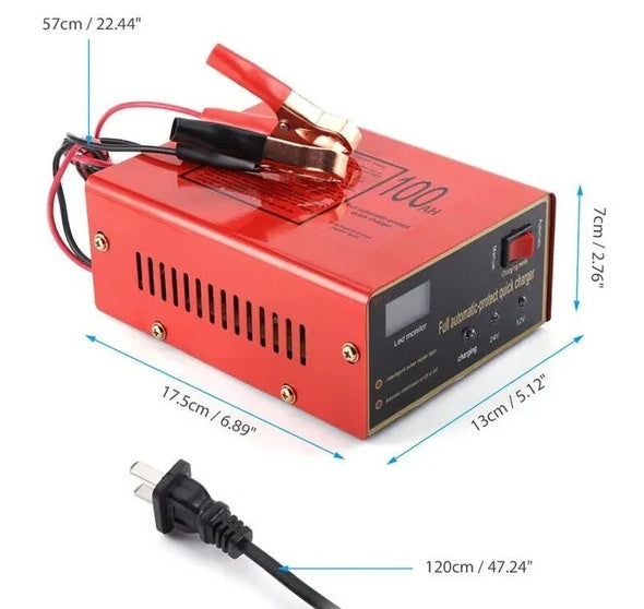 Maintenance Free Battery Charger 12V 24V 10A 140W Output For Electric Car Pro