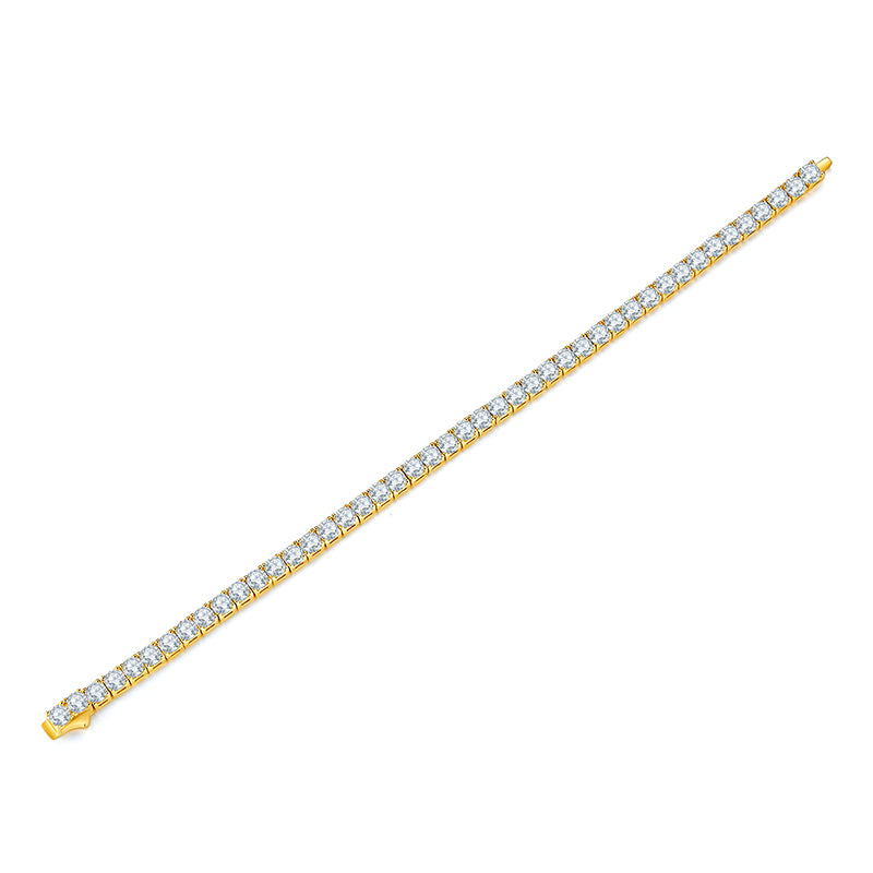 1Unique Luxury Fashion Mosan Diamond S925 Silver Bracelet Prohibit TikTok sales - 5 - CJ