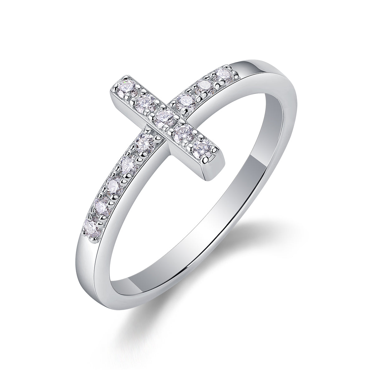 1Holy Light Cross - A Fashionable And Luxurious Jewelry Piece Set With Moissanite S925 Sterling Silver And Platinum - plated Diamond Prohibit TikTok sales - 5 - CJ