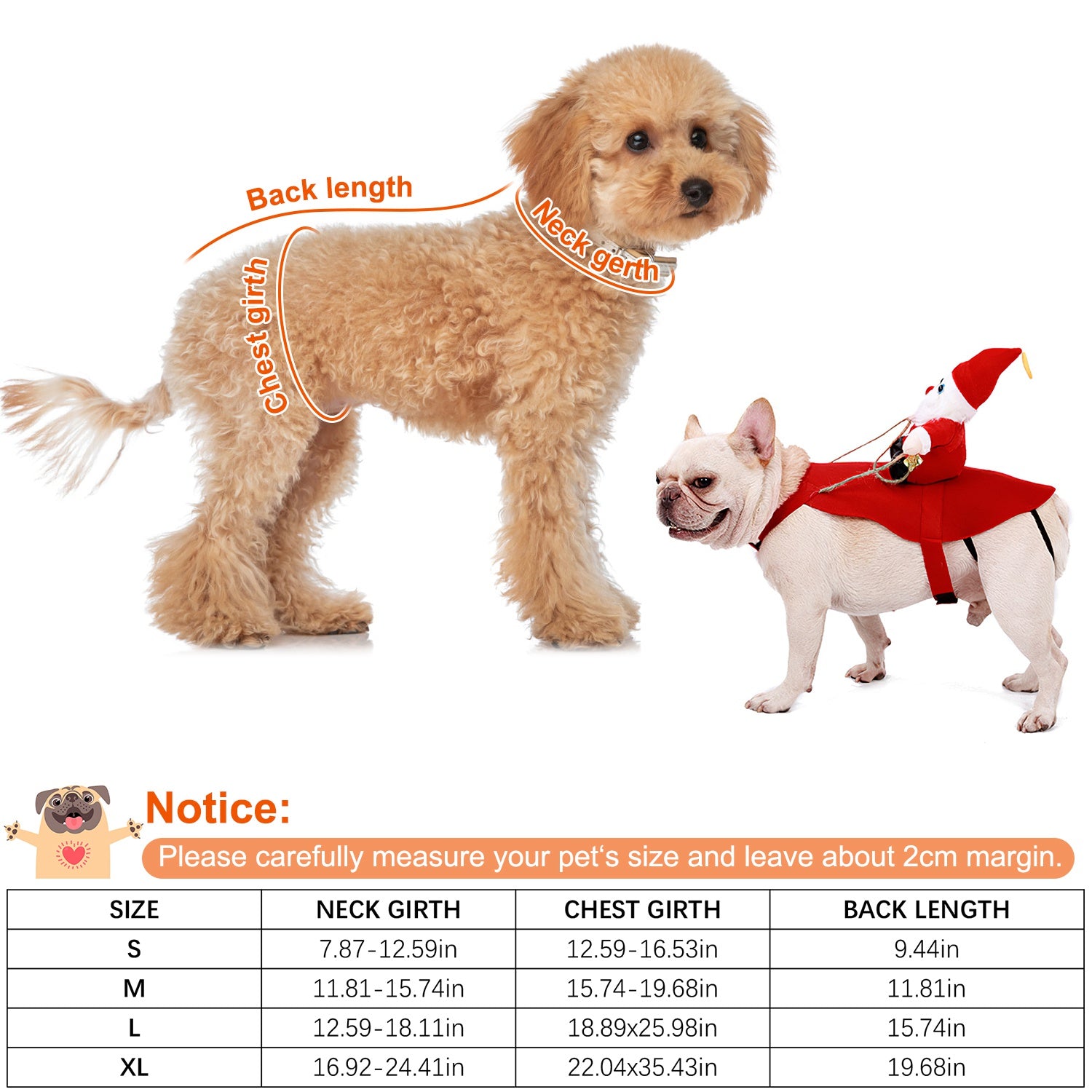 S - M - L - XL Options - 1Pc Pet Christmas Costumes Red Winter Coat For Dog Riding Santa Claus With Bell Clothes New Year Outfit Cosplay Costumes Party Dress Up For Cats - 5 - CJ