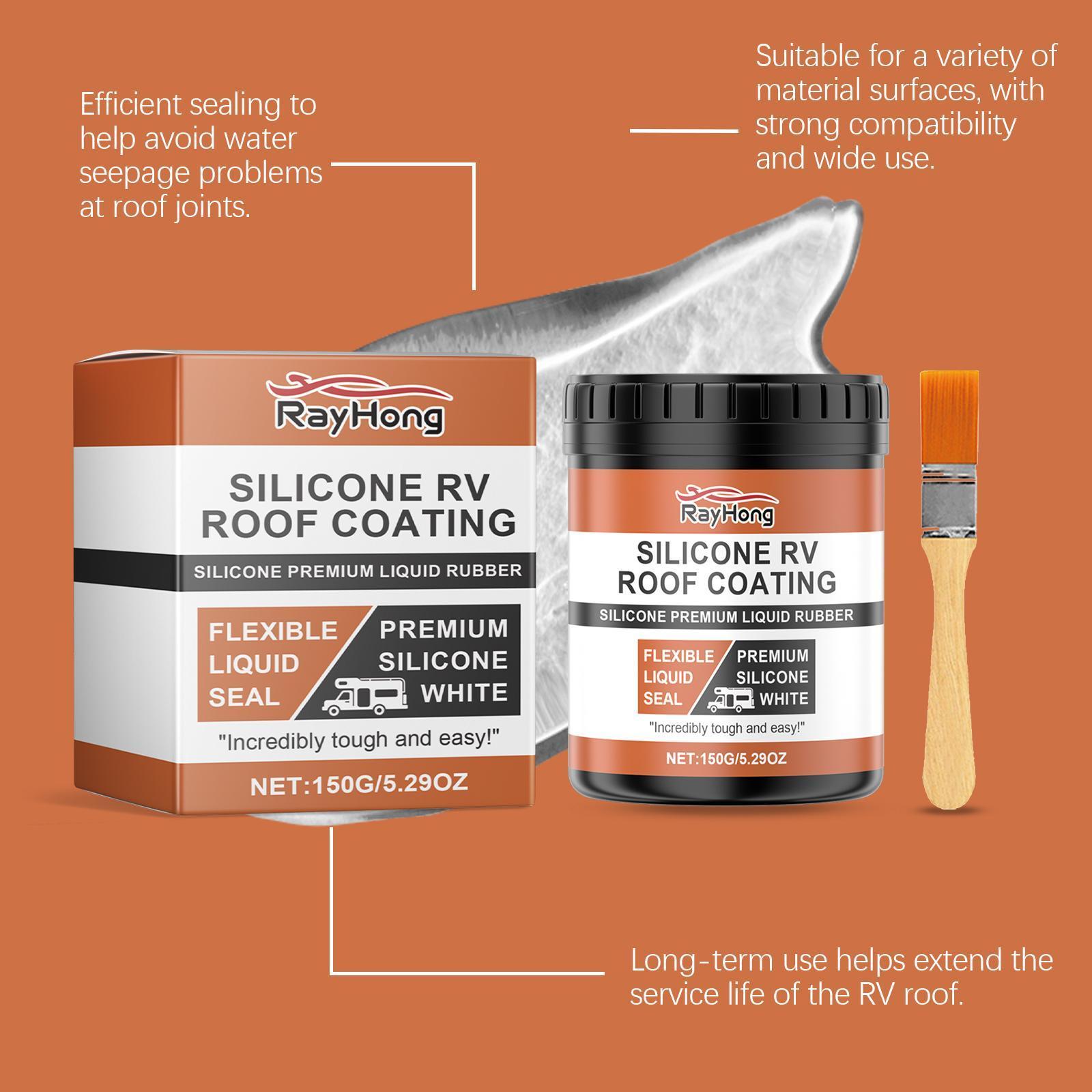 Leihong Silicone RV Roof Paint RV Roof Repair Wood Paint Leak - proof Sealant - 5 - CJ