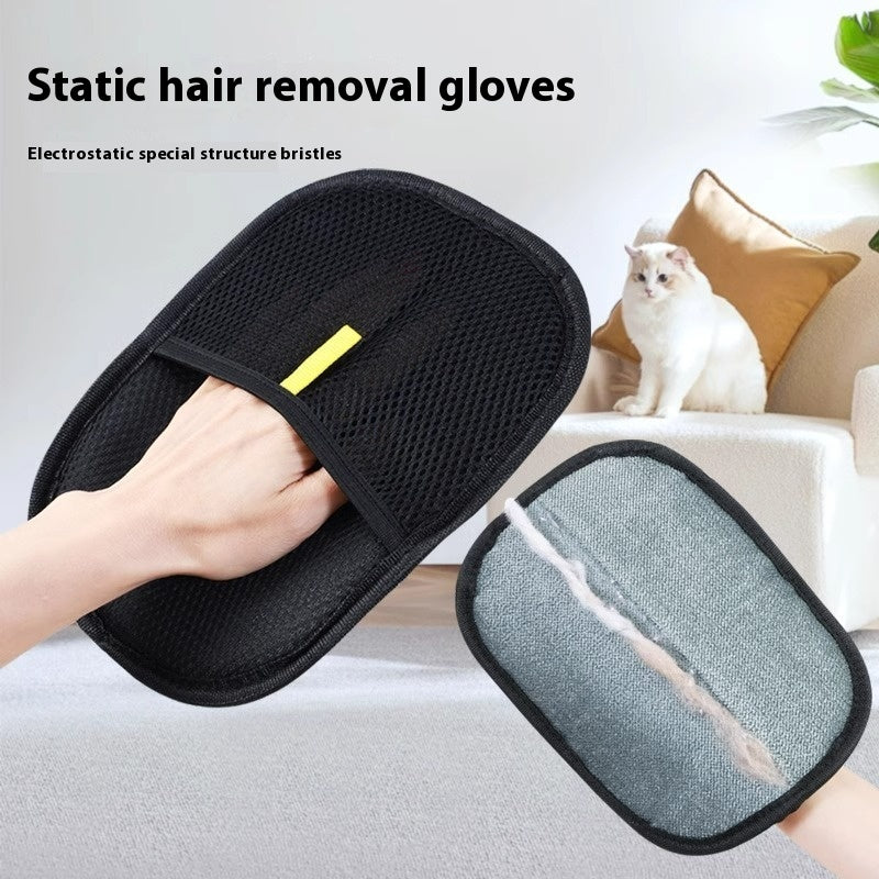 Pet Hair Remover Mitt Pet Hair Remover Gloves Deshedding Brush Glove For Dog Cat Rabbit With Long Short Curly Hair - 0 - CJ