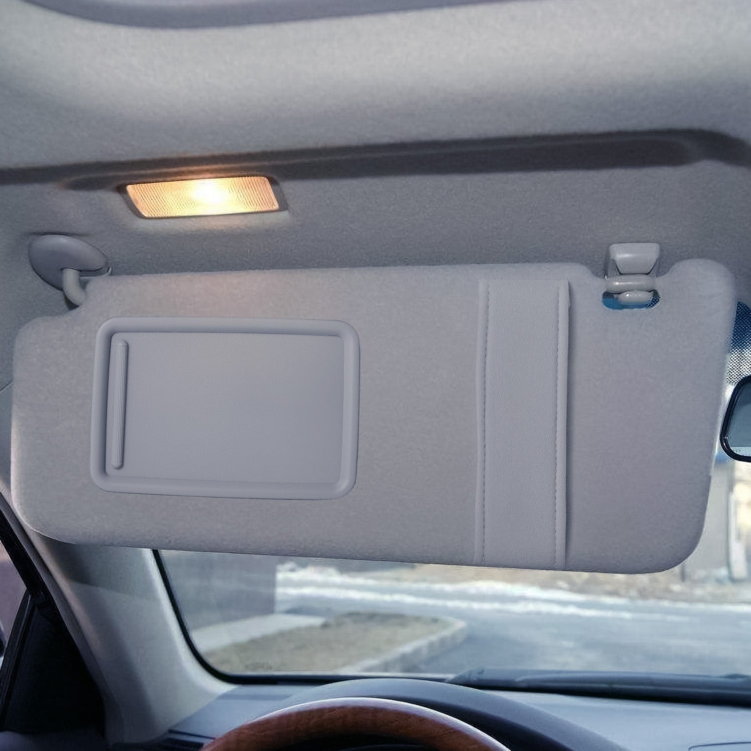 1Pc Auto Sun Visor Left Driver Side Car Sun Visor Fits 2007 - 2011 Camry Without Sunroof Vanity Light - 5 - CJ