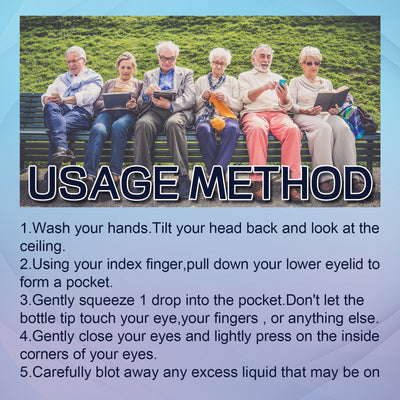 EELHOE Eye Drops Relieve Redness And Blurred Eyes Eye Fatigue Dryness Blurred Vision Moisturizing Eye Care Solution - 5 - CJ