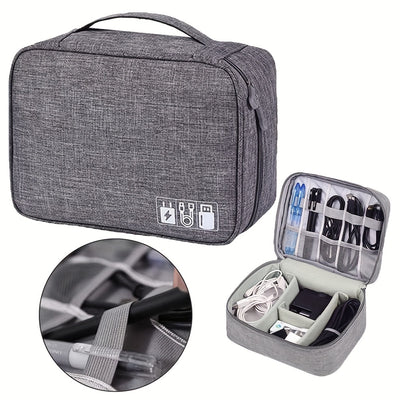 Electronics Organizer Travel Cable Organizer Bag Waterproof Portable Digital Storage Bag Electronic Accessories Case Cable Charger Organizer Case - 5 - CJ