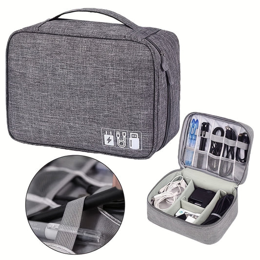 Electronics Organizer Travel Cable Organizer Bag Waterproof Portable Digital Storage Bag Electronic Accessories Case Cable Charger Organizer Case - 5 - CJ