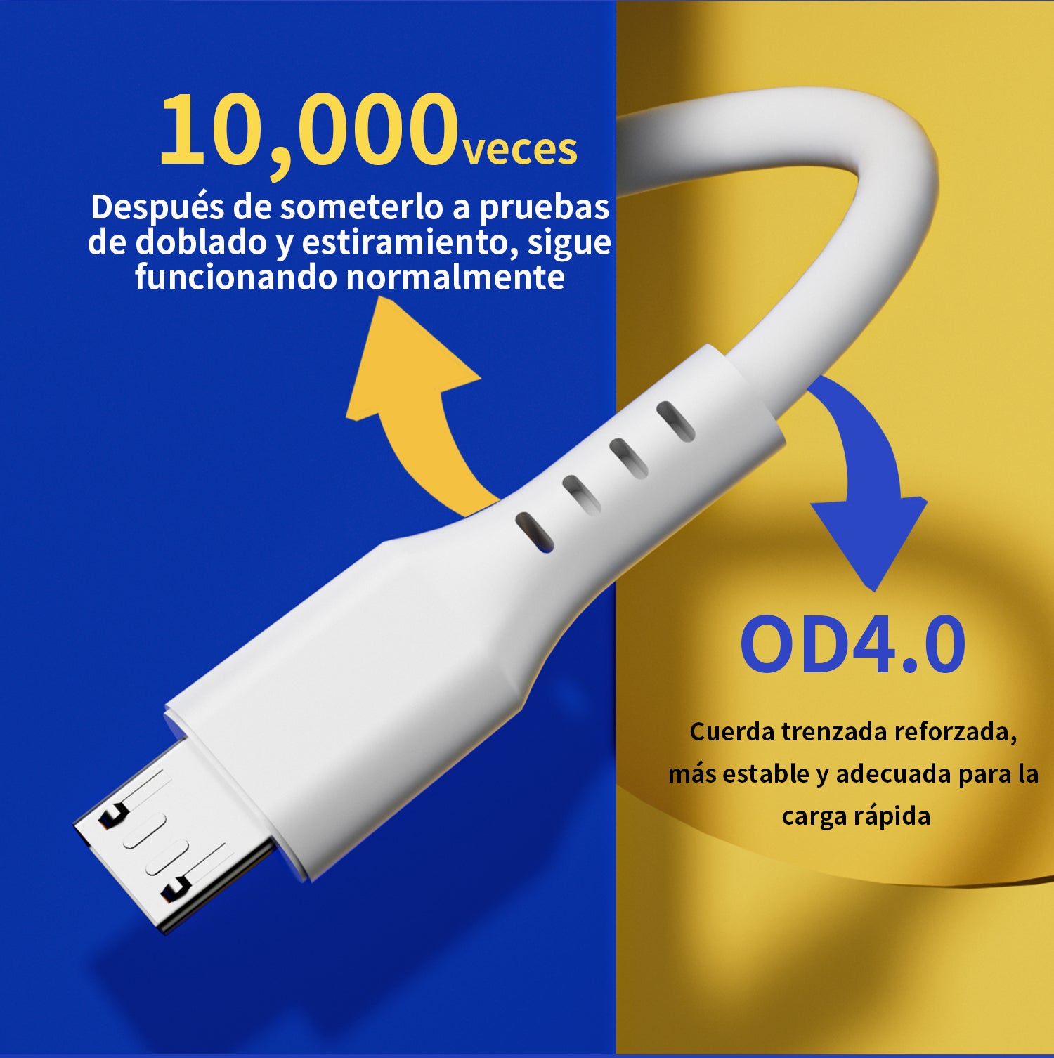 L101 Micro USB Cable 2.1A 1M White USB 3.0 UWINN - 5 - CJ