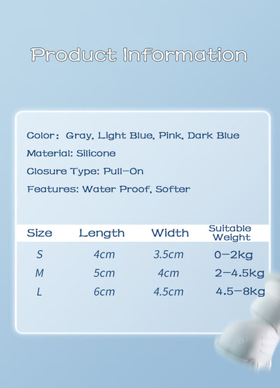 Dog Rain Boots 4Pcs Pet Dog Puppy Warm Waterproof Silicone Non - Slip Rain Boots Footwear Shoes Dog Cat Pet Toy Dog Rain Boots  Dog Rain Shoes, Cat Rain Boots, Waterproof Foot Cover, Soft Bottom Shoes - 5 - CJ
