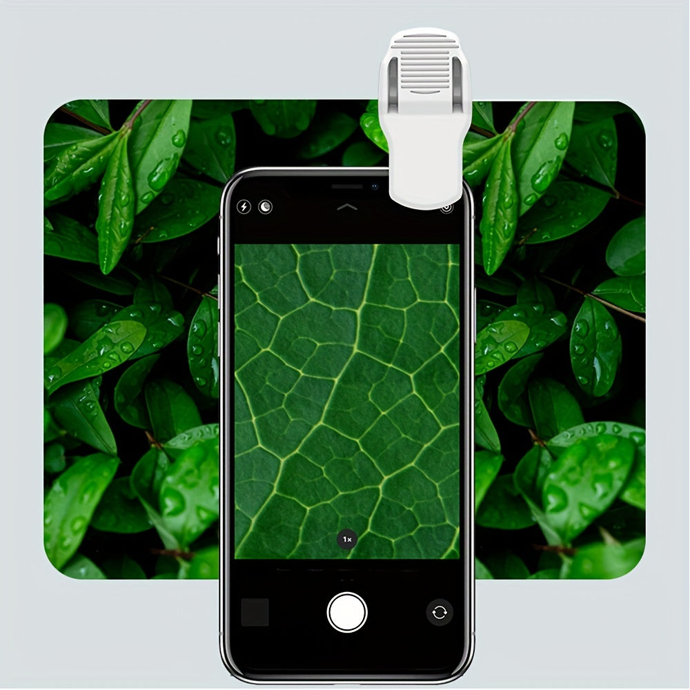 Mini Mobile Phone Microscope, 60x Pocket Microscope, Handheld Portable LED Lighted Magnification Endoscope With A Mobile Phone Adapter Clip - 5 - CJ