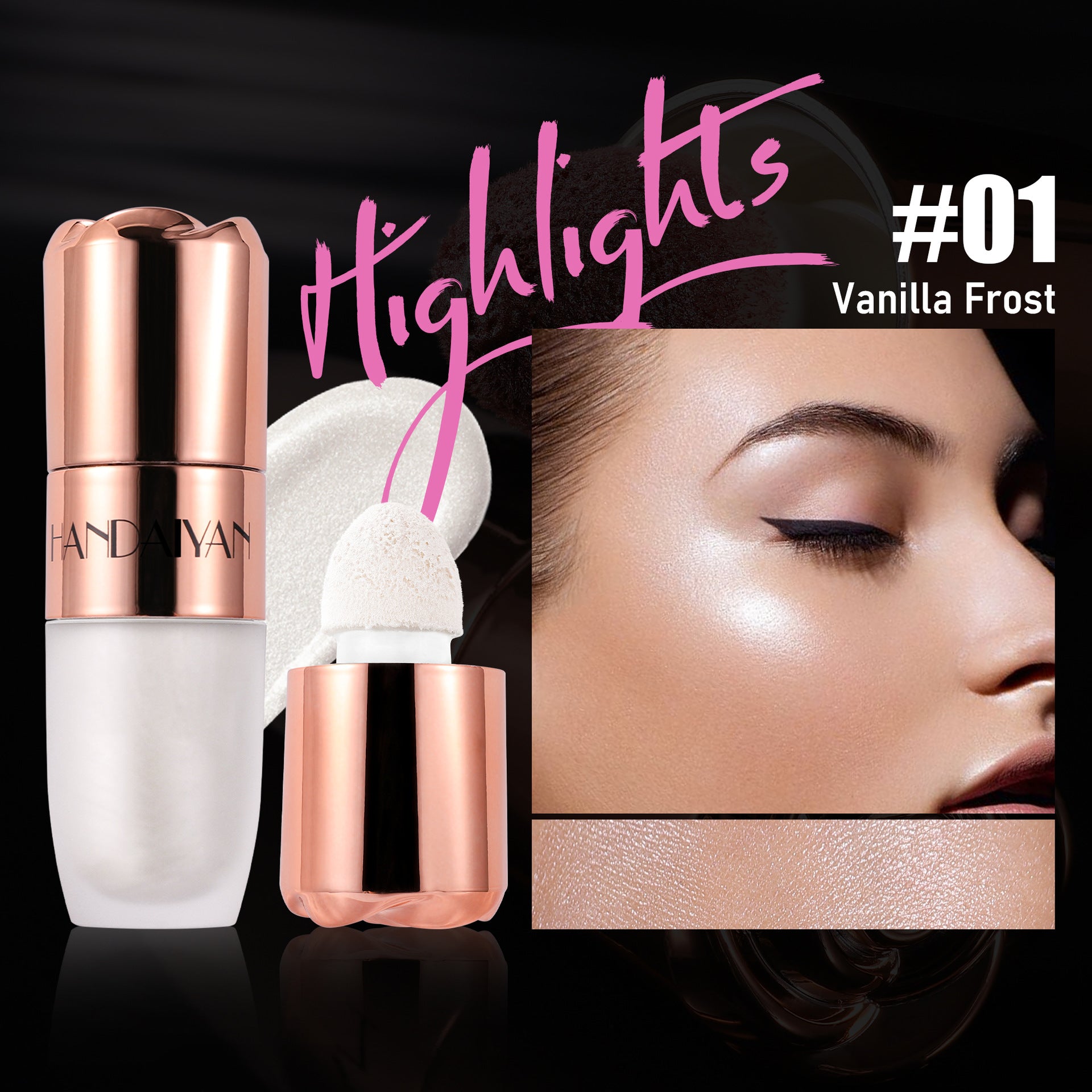 Highlighter Repair 8 - color Three - dimensional Easy To Apply - 0 - CJ - 7.6ML - Highlight Contour Liquid 01 - CJYD224384601AZ