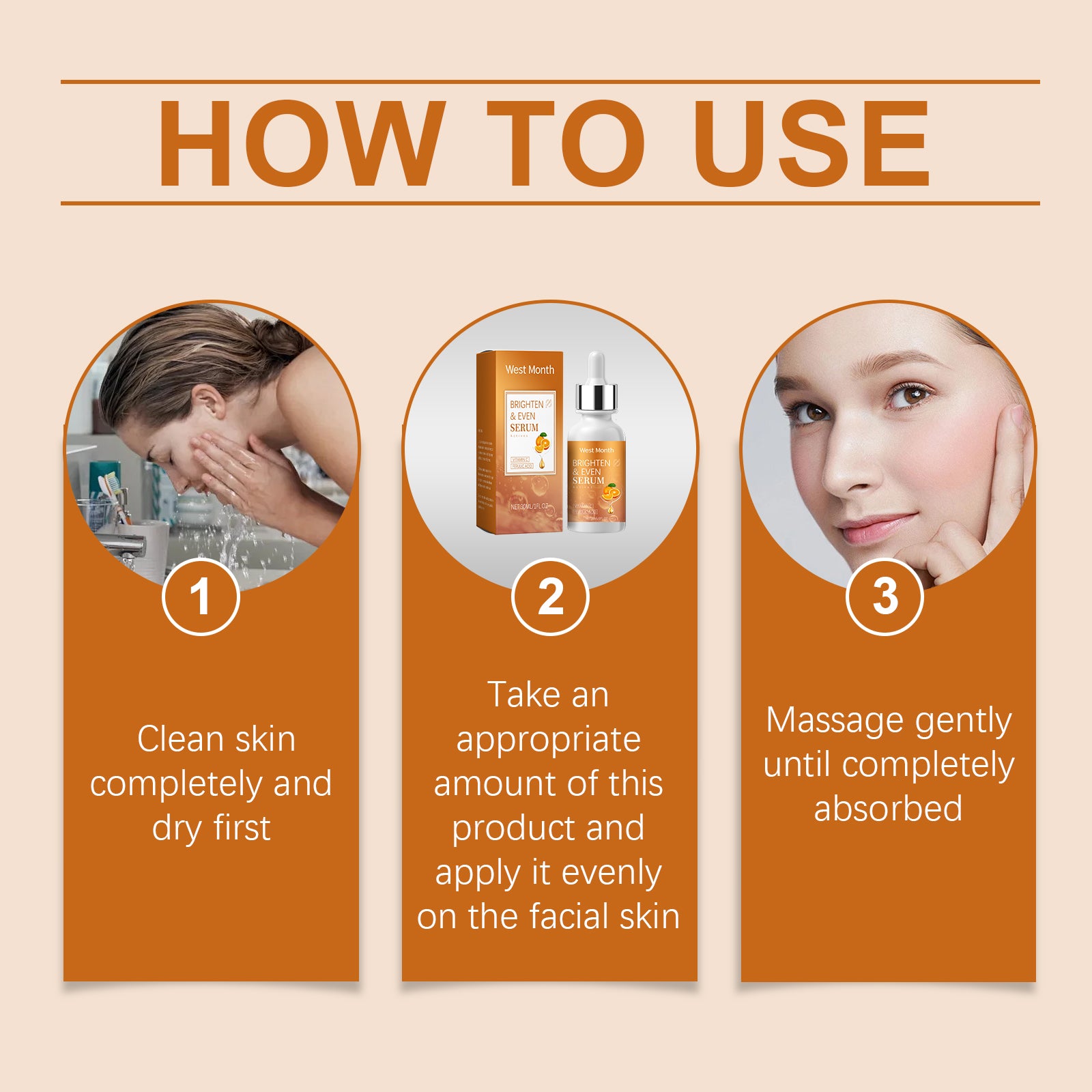 West&Month Vitamin C Brightening Serum Nourishes And Moisturizes Dull And Clear Facial Skin - 5 - CJ