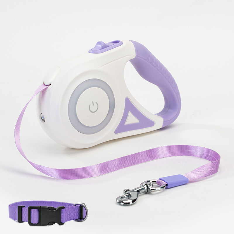 Dog Leash Retractable Leash And Dog Collar Spotlight Automatic Pet Dog Cat Traction Rope For Small Medium Dogs Pet Product - 0 - CJ