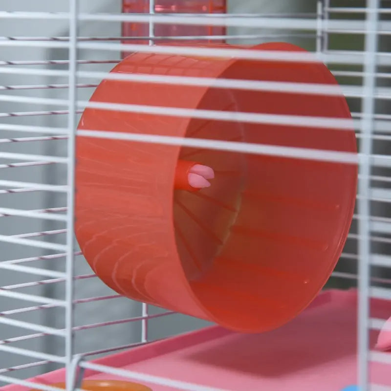 5 Tiers Hamster Cage Portable Animal Travel Carrier W Exercise Wheels Tube - 5 - CJ