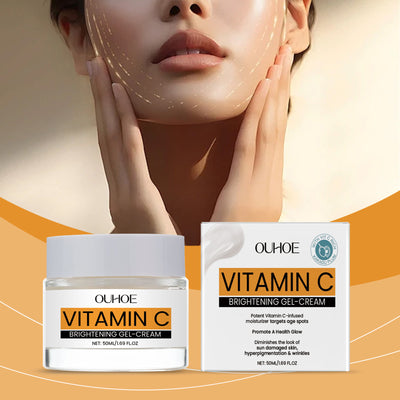 OUHOE Vitamin C Facial Gel Cream, Gentle Nourishing, Brightening, Moisturizing, Hydrating And Light Line Moisturizing Skin Cream - 5 - CJ
