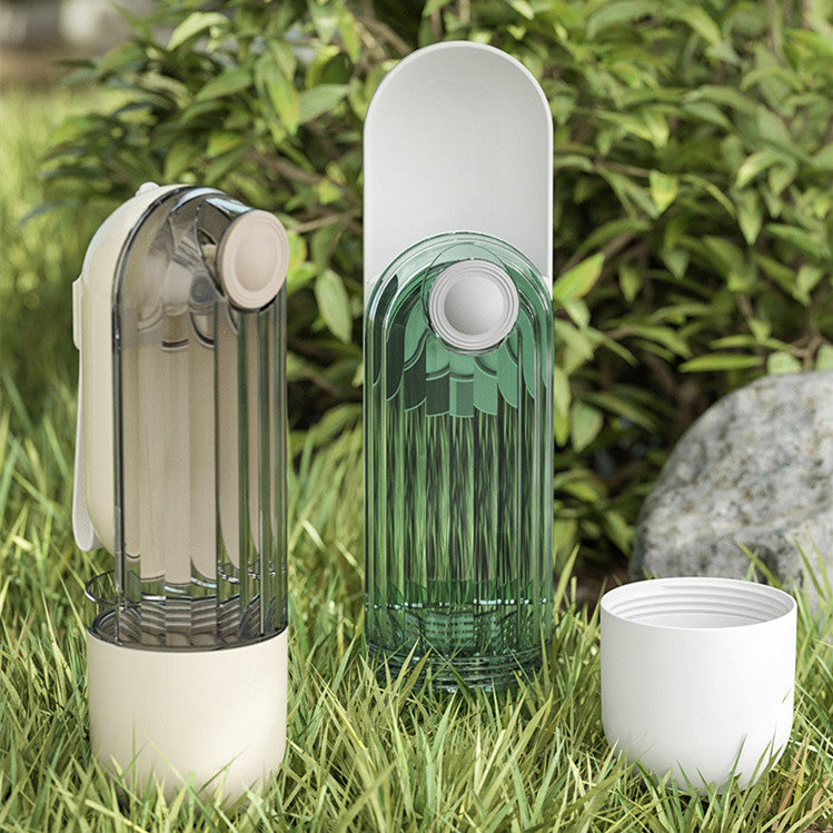 2 In 1 Pet Water Cup Segment Design Green Dog Walking Portable Drinking Cup Dog Feeding Supplies Pet Supplies Dog Walking Water Feeder Pets Products - 0 - CJ