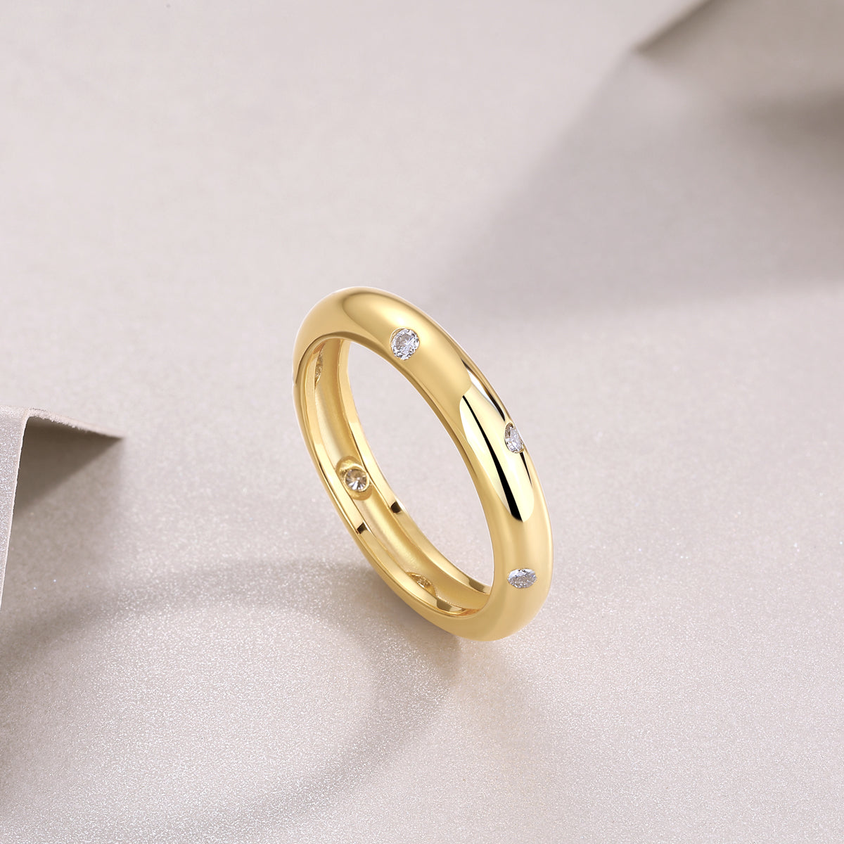 1Starry Diamond Ring Wedding Ring Luxury Fashion Moissanite Silver Ring Prohibit TikTok sales - 5 - CJ