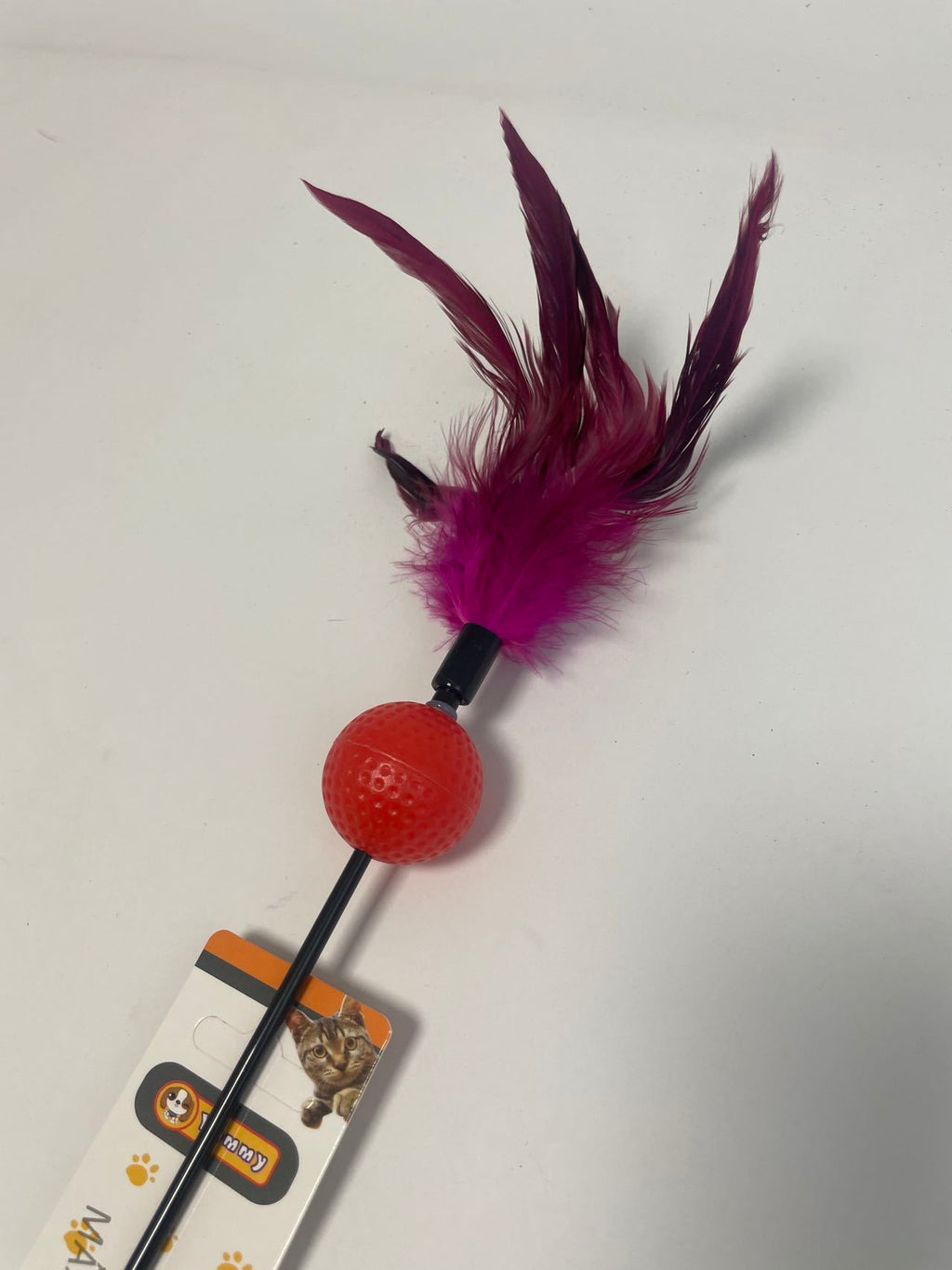 Color-changing Feather And Toy Ball Cat Teaser