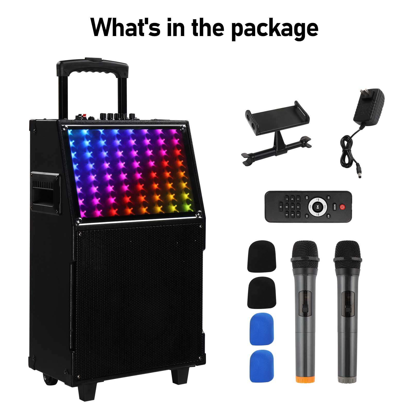 12in 60W LED Spectrum Light Bluetooth Remote Control Rod Speaker - 5 - CJ