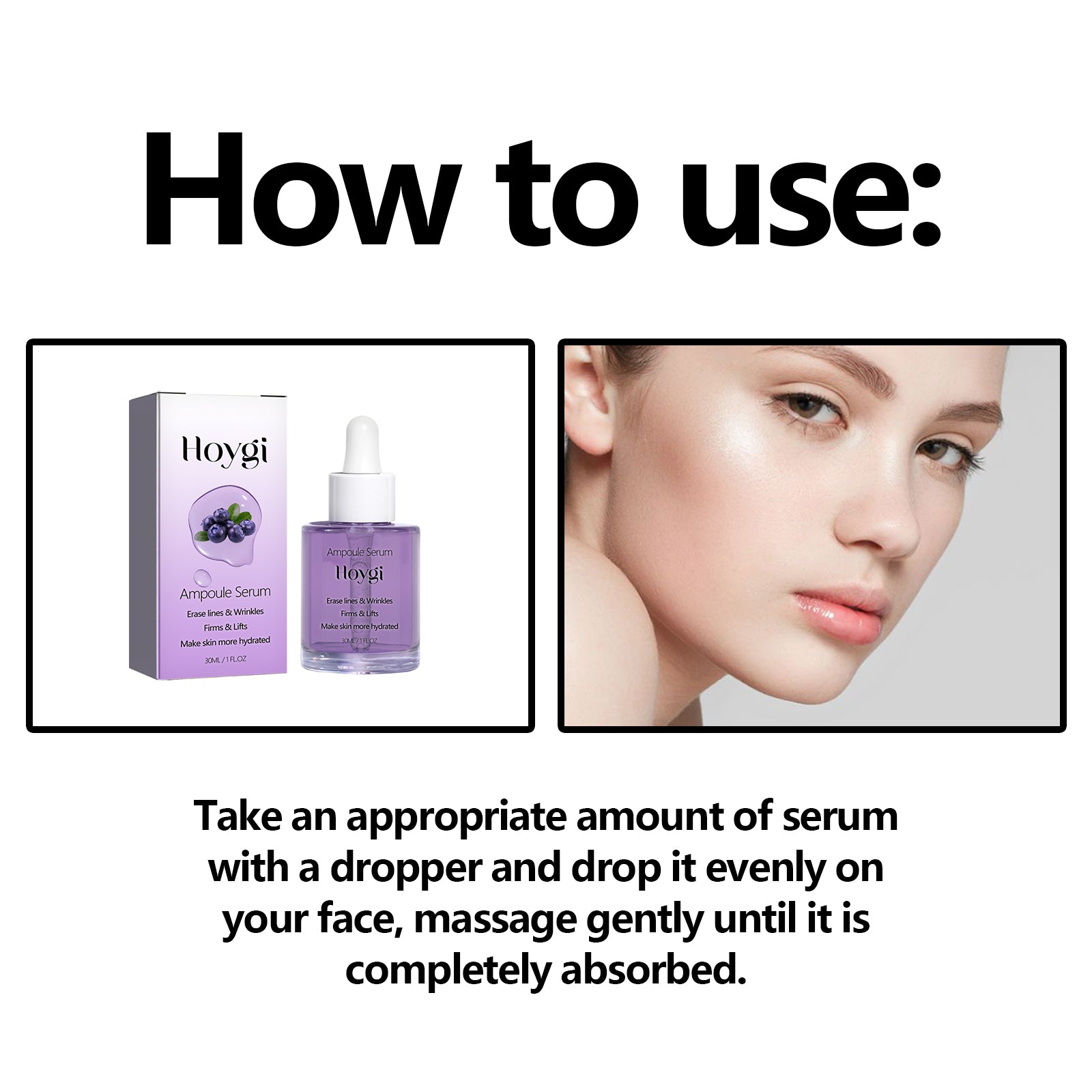 Hoygi Ampoule Serum, Firming And Softening Facial Wrinkles Anti - Wrinkle Moisturizing Essence - 5 - CJ
