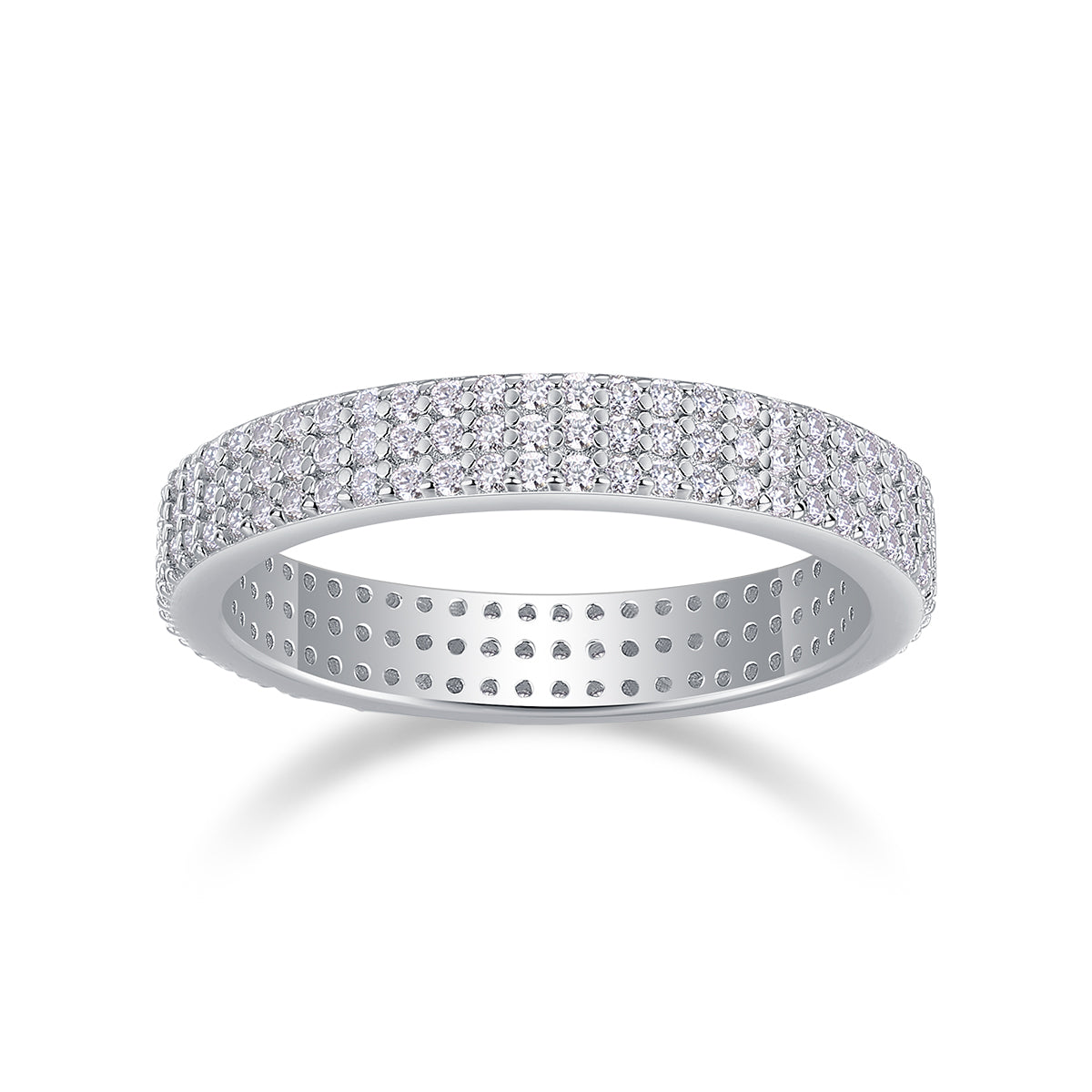 1Light Up The Moments - A Fashionable Jewelry Ring Set With Moissanite S925 Sterling Silver And Platinum - plated Diamond Prohibit TikTok sales - 5 - CJ