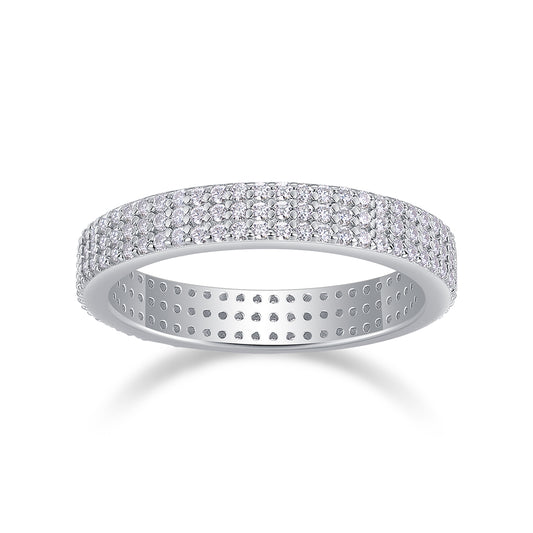 1Light Up The Moments - A Fashionable Jewelry Ring Set With Moissanite S925 Sterling Silver And Platinum - plated Diamond Prohibit TikTok sales - 5 - CJ