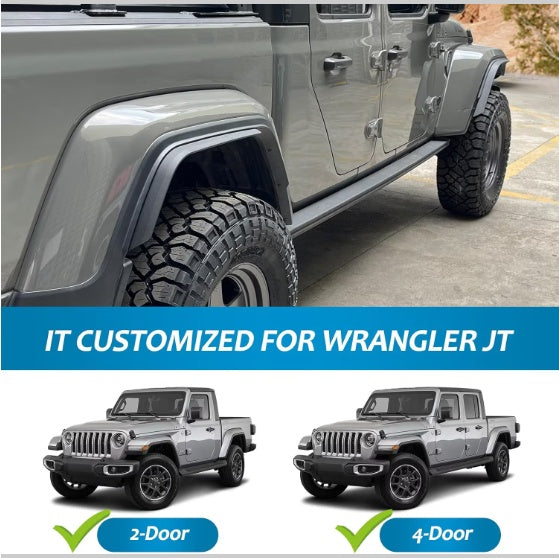 Front  Rear Fenders Compatible With 2020 - 2024 Wrangler Gladiator JT Sport  Willys - 5 - cjdropshipping