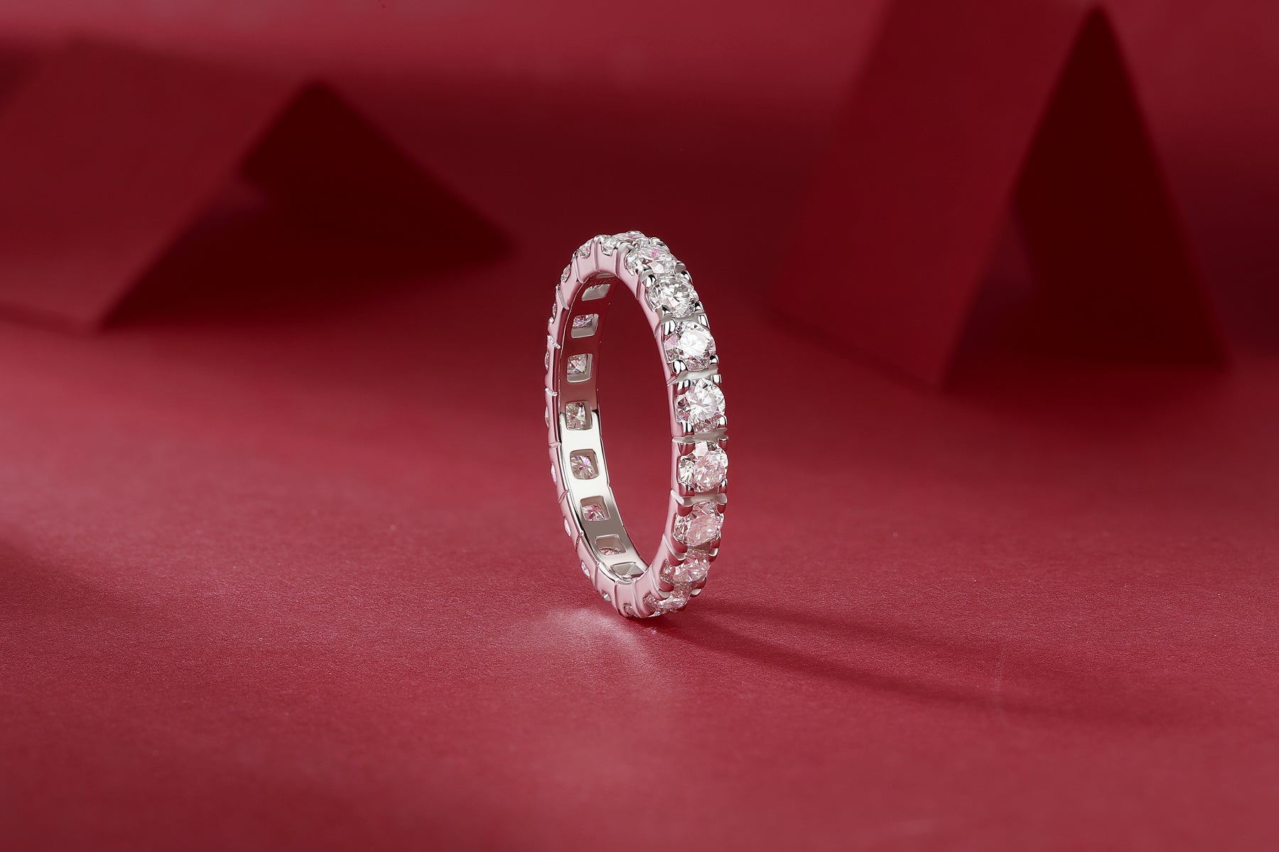 1Starry Sky Diamond Ring Luxury Fashion Set Moissanite Silver Ring Prohibit TikTok sales - 5 - CJ