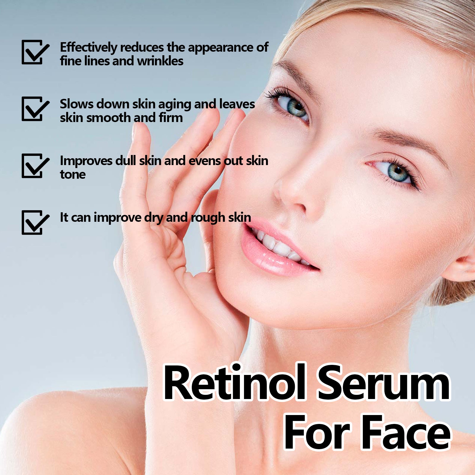 Hoygi Retinol Serum For Face, Hydrating Firming Facial Fine Lines Smooth Skin Anti - Wrinkle Essence - 5 - CJ
