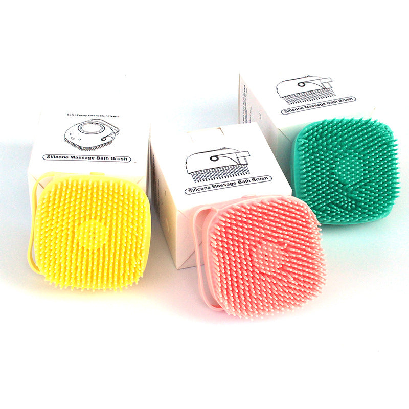 Silicone Dog Bath Massage Gloves Brush Pet Cat Bathroom Cleaning Tool Comb Brush For Dog Can Pour Shampoo Dog Grooming Supplies - 0 - CJ