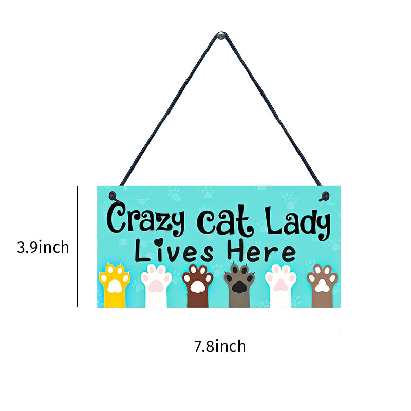 Wooden Cat Pendant For Pets Vintage Style - 0 - CJ