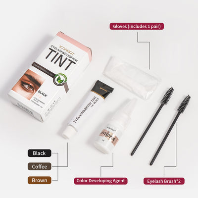 ICONSIGN Eyelash Eyebrow Dye Tint Kit Brow Lamination Mascara Lift Tinting Tattoo Dye Eyes Makeup Tools - 5.0 - CJ