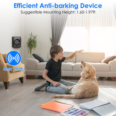 1Pc Ultrasonic Anti Barking Device Indoor Outdoor Dog Bark Control With 3 Frequency Levels Max 32.8Feet Sensing Distance For Most Dog Sizes - 5 - CJ