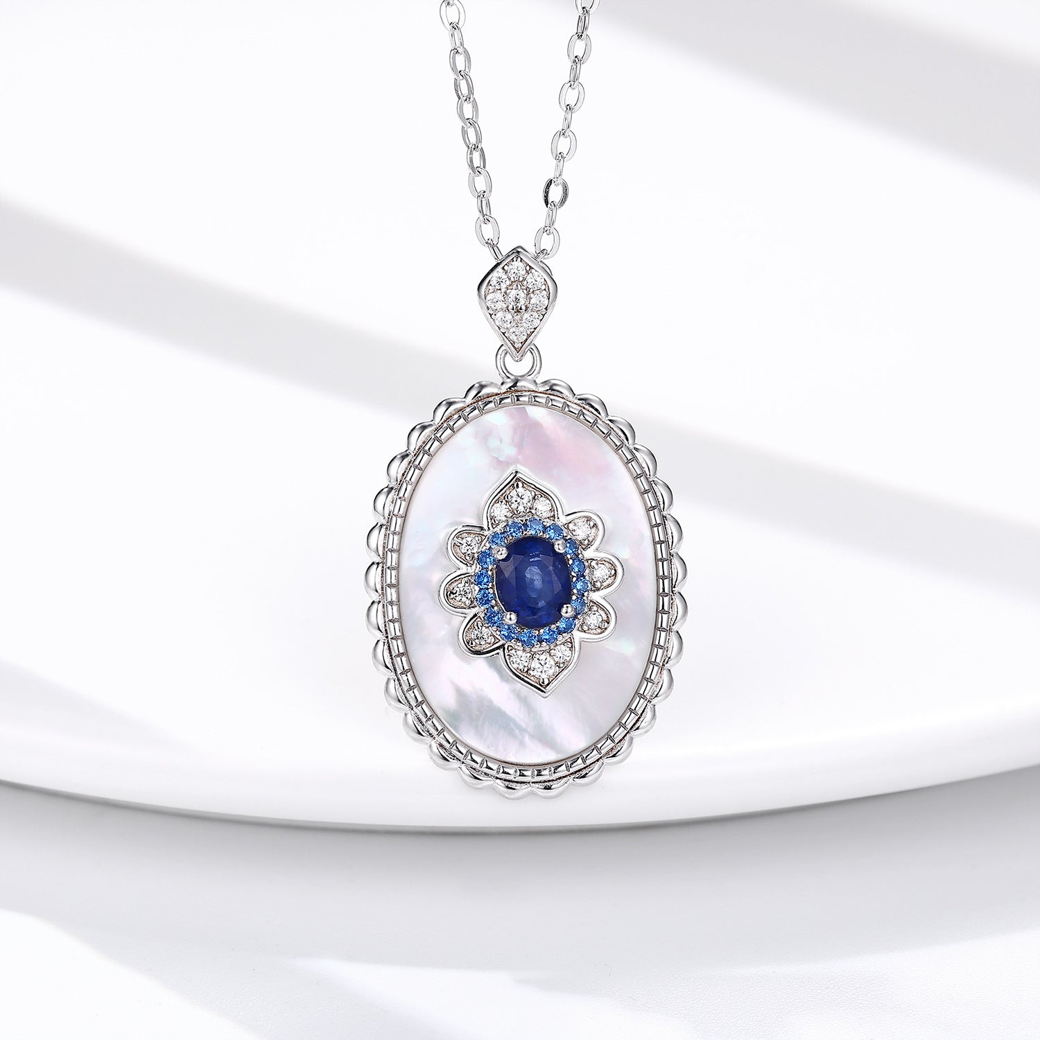 Sapphire Diamond Pendant 925 Sterling Silver Party Wedding Pendants Chain Necklace For Women Charm Jewelry - 4 - https://x.com/titan_prim62775J