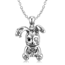 Creative Violence Doll Rabbit Pendant Necklace S925 Sterling Silver Sterling Silver Personality Unisex Wind Collar Chain - 4 - https://x.com/titan_prim62775J