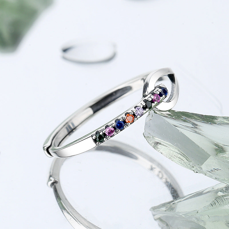925 Sterling Silver Love Irregular Ring, Simple And Fashionable Design For Female Minority - 4 - https://x.com/titan_prim62775J