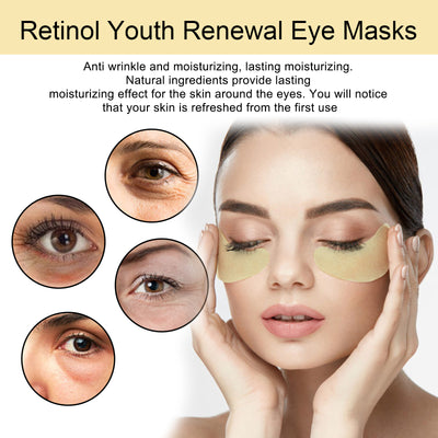 EELHOE Retinol Eye Mask, Lightening And Lifting Fine Lines Around Eyes Repair Dark Circles And Eye Bags Moisturizing Eye Mask - 5 - CJ