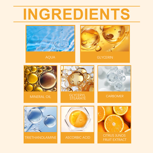 Jaysuing Vitamin C Eye Cream Nourishes And Hydrates The Skin Around The Eyes, Tender And Brightening Massage Eye Cream - 5 - CJ