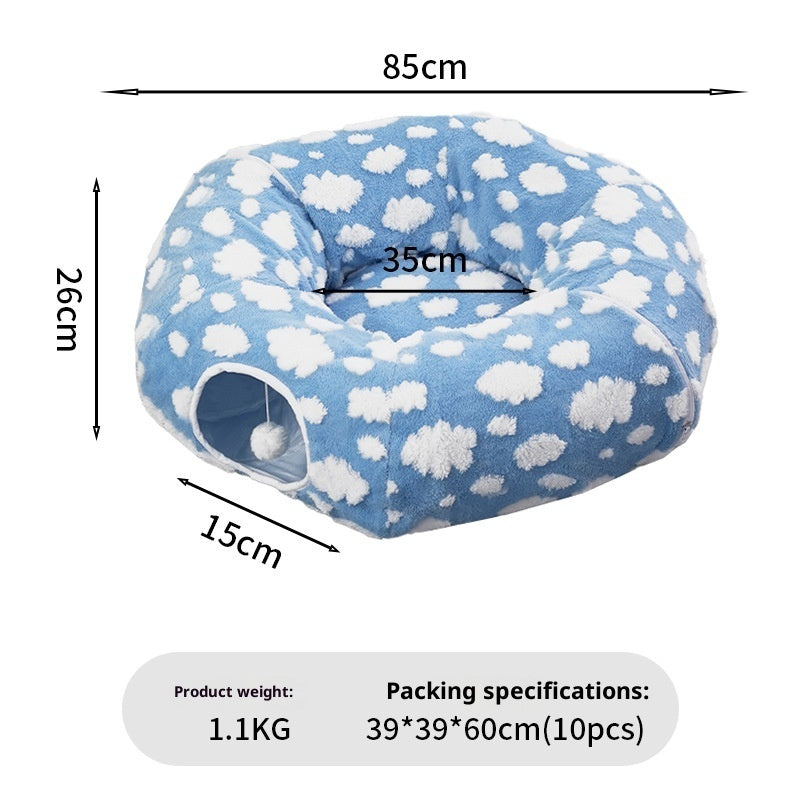 Round Tunnel Cat Nest Detachable S - type - 0 - CJ