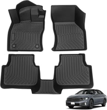 Floor Mats Custom For Jetta 2019 - 2025 Waterproof Car Mats All Weather Guard Mats Heavy Duty TPE Automotive Floor Liners Accessories Front& Rear Row Full Set - Black - 5 - CJ