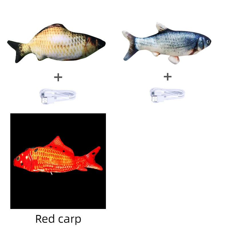 Without Cat Nip Version - Electric Jumping Fish Simulation Electric Fish Toy - 0 - CJ - Set M - CJWJWJMR00725 - Set M