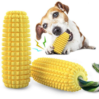 PROKEl Dog Chew Toys Corn Stick Toy For Smal  MediumLarge Breed 5.8   Squeak Corn Stick Ropetoy - 5 - CJ
