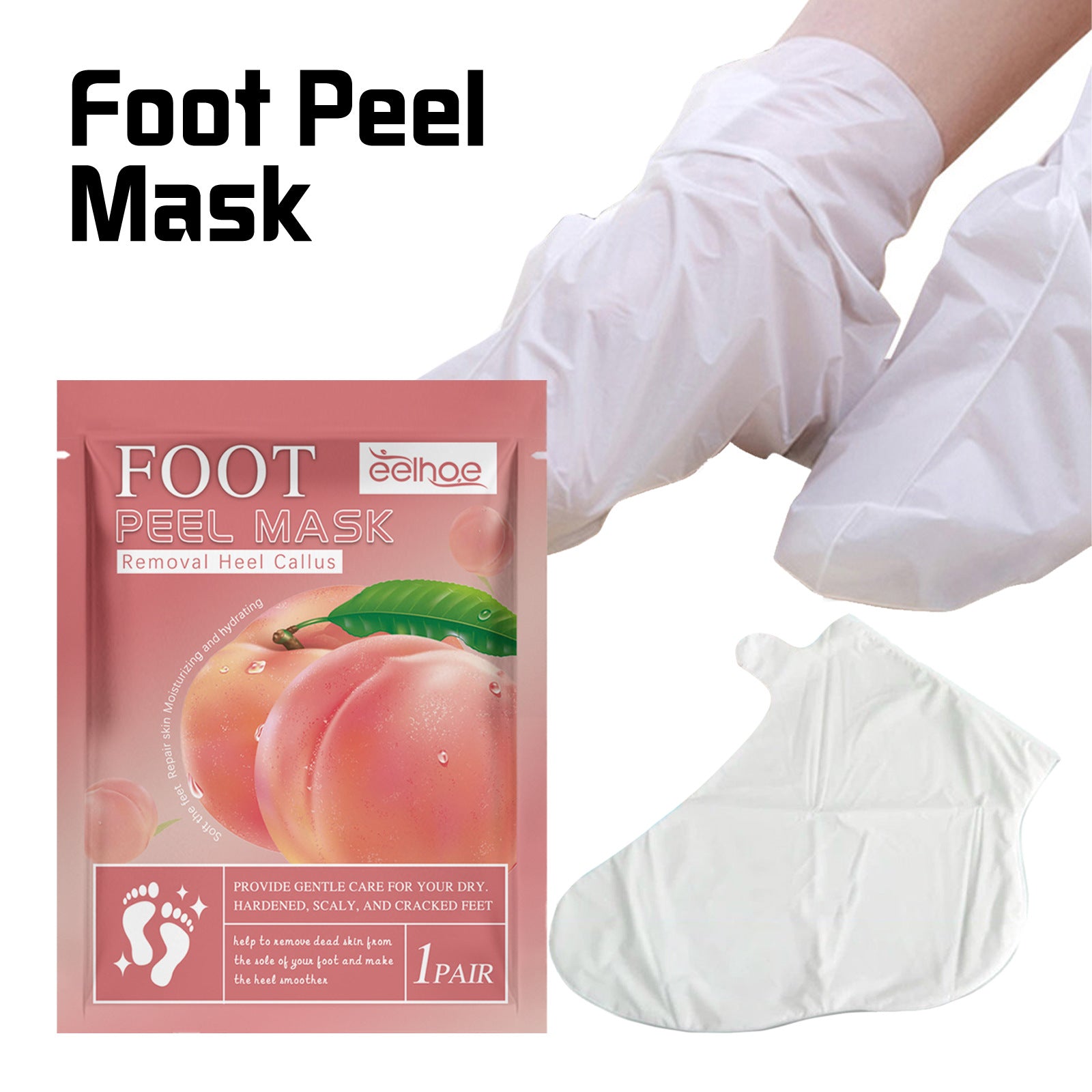 Peach Foot Mask Foot Nourishing And Hydrating Light - 0 - CJ